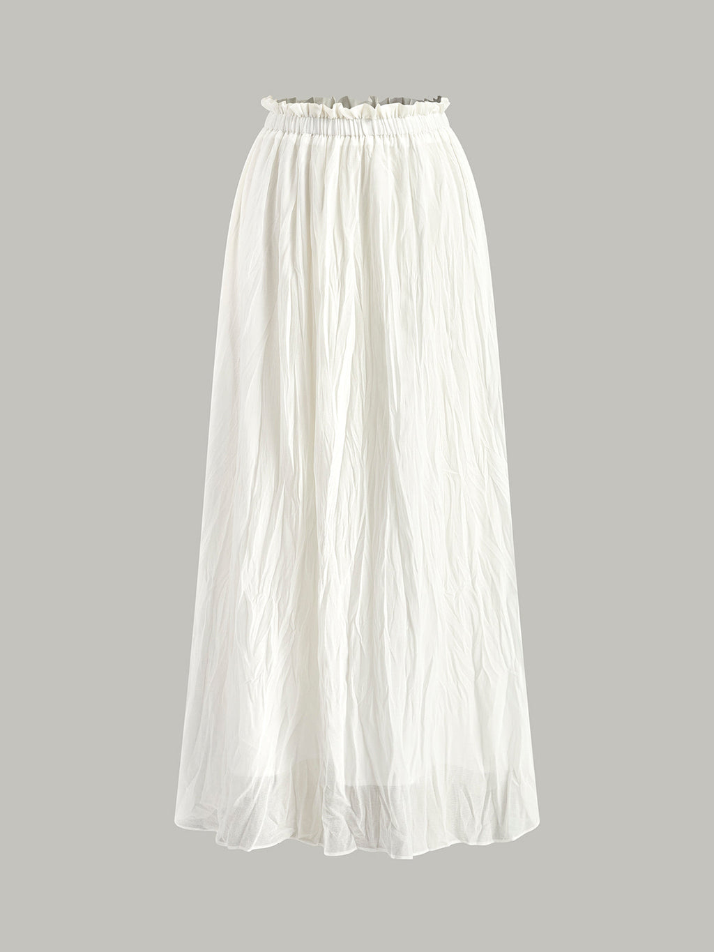 Şık Plise Maksik Etek Rahat Lastikli Bel Bandı ile