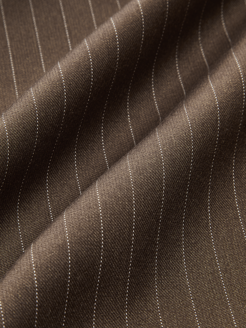 Koyu Siyah Pinstripe Wrap İnce Kumaş Etek