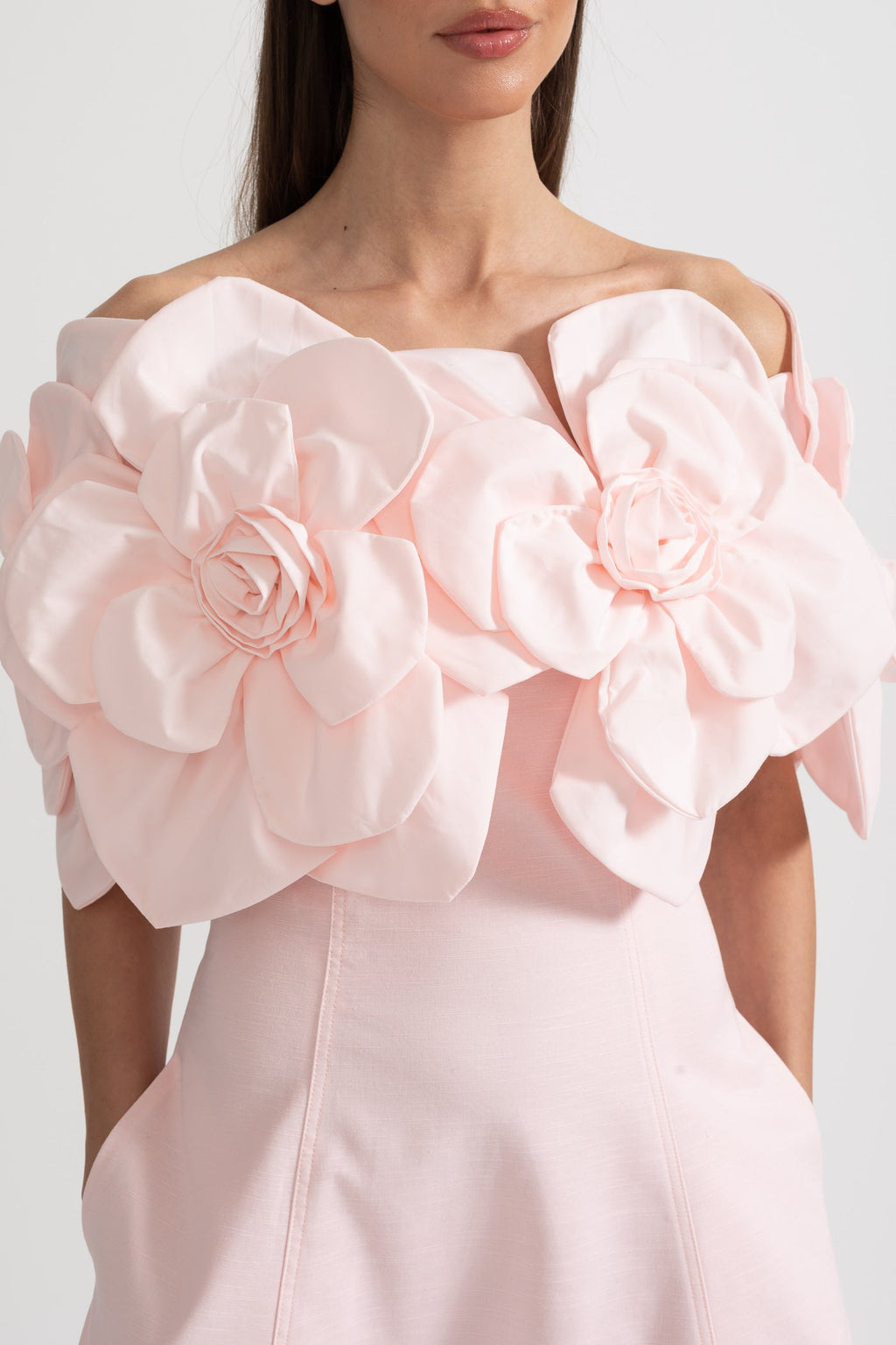 Çiçek Desenli Midi Elbise