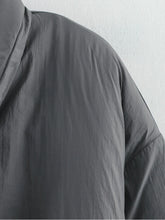kușak detaylı kimono şişme mont