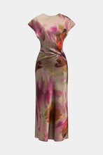 tie dye midi elbise
