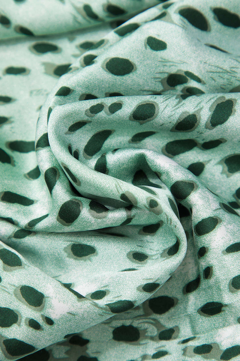 Leopar Bağcıklı Yırtmaç Etek