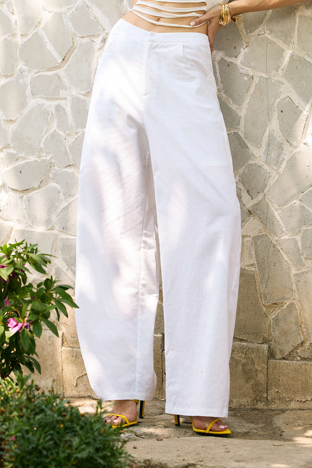 Keten Düz Varil Pantolonları