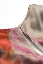 tie dye midi elbise