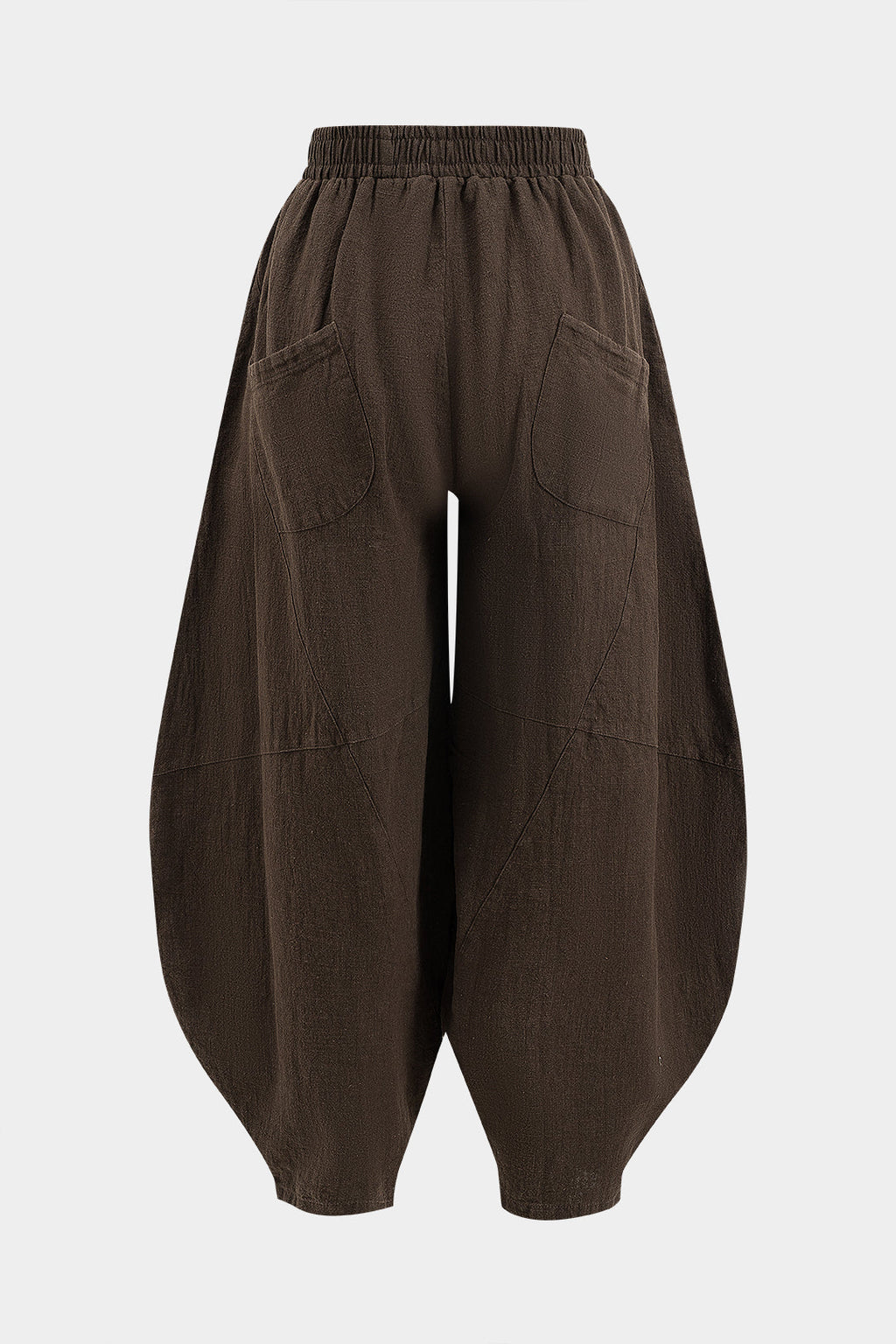 Fırfırlı Cepli Geniş Paça Varil Pantolonlar