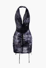 halter yaka mini elbise