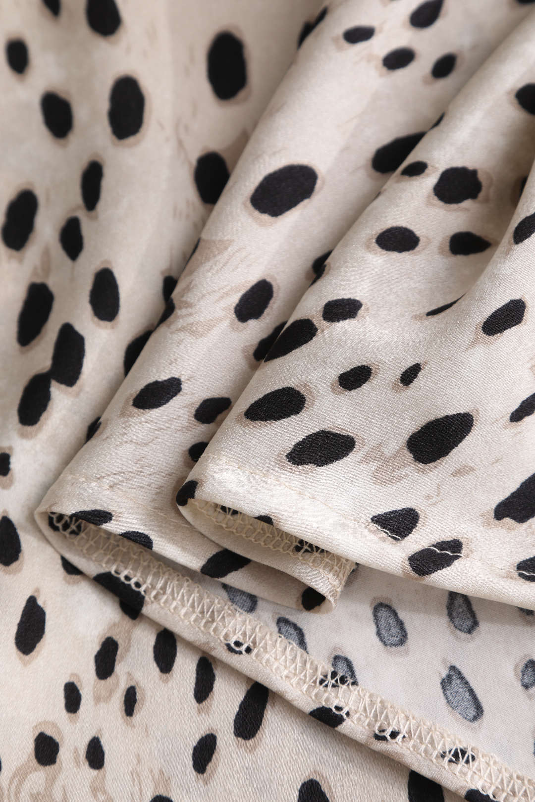 Leopar Bağcıklı Yırtmaç Etek