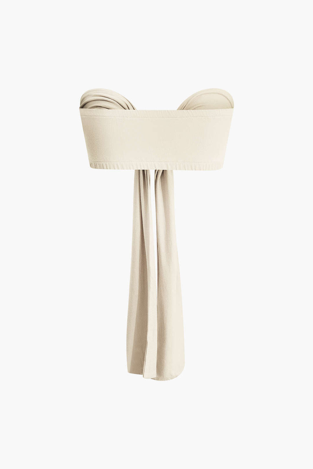 Bağlama Önü Fırfırlı Tubetop ve Plise Geniş Paça Pantolon