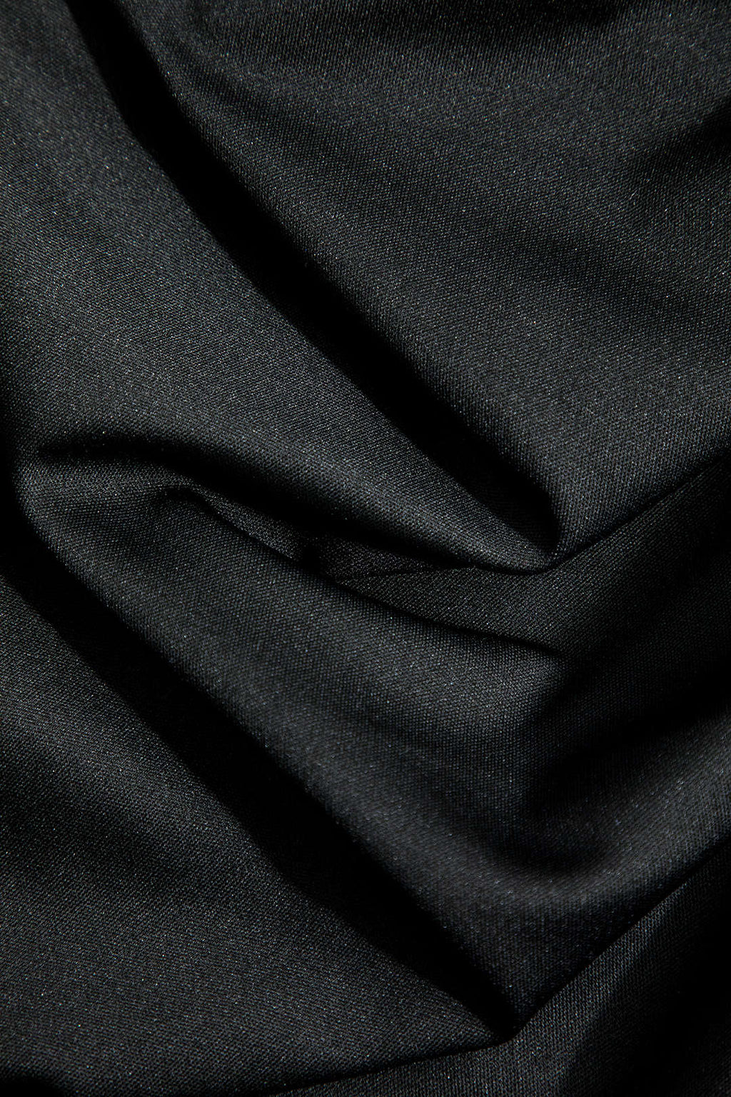 Denim Patchwork Renk Bloklu Kırışık Fermuarlı Etek