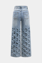 kesikli denim pantolon