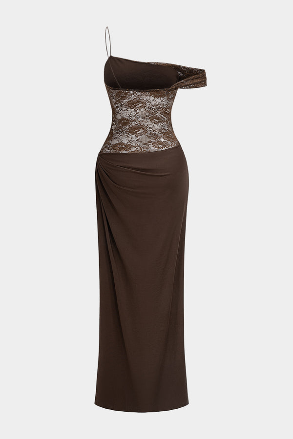 dantel işlemeli büzgülü elbise