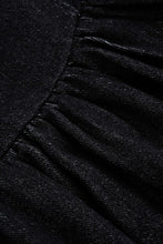 denim mini balon elbise
