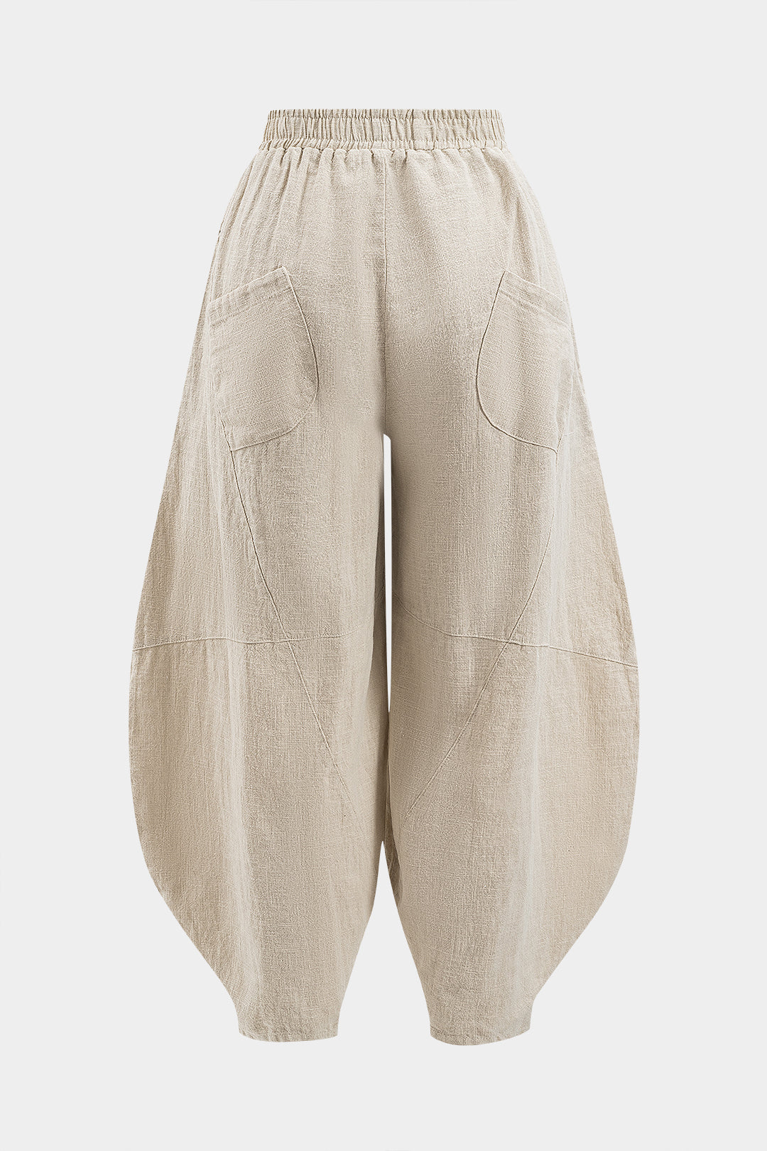 Fırfırlı Cepli Geniş Paça Varil Pantolonlar