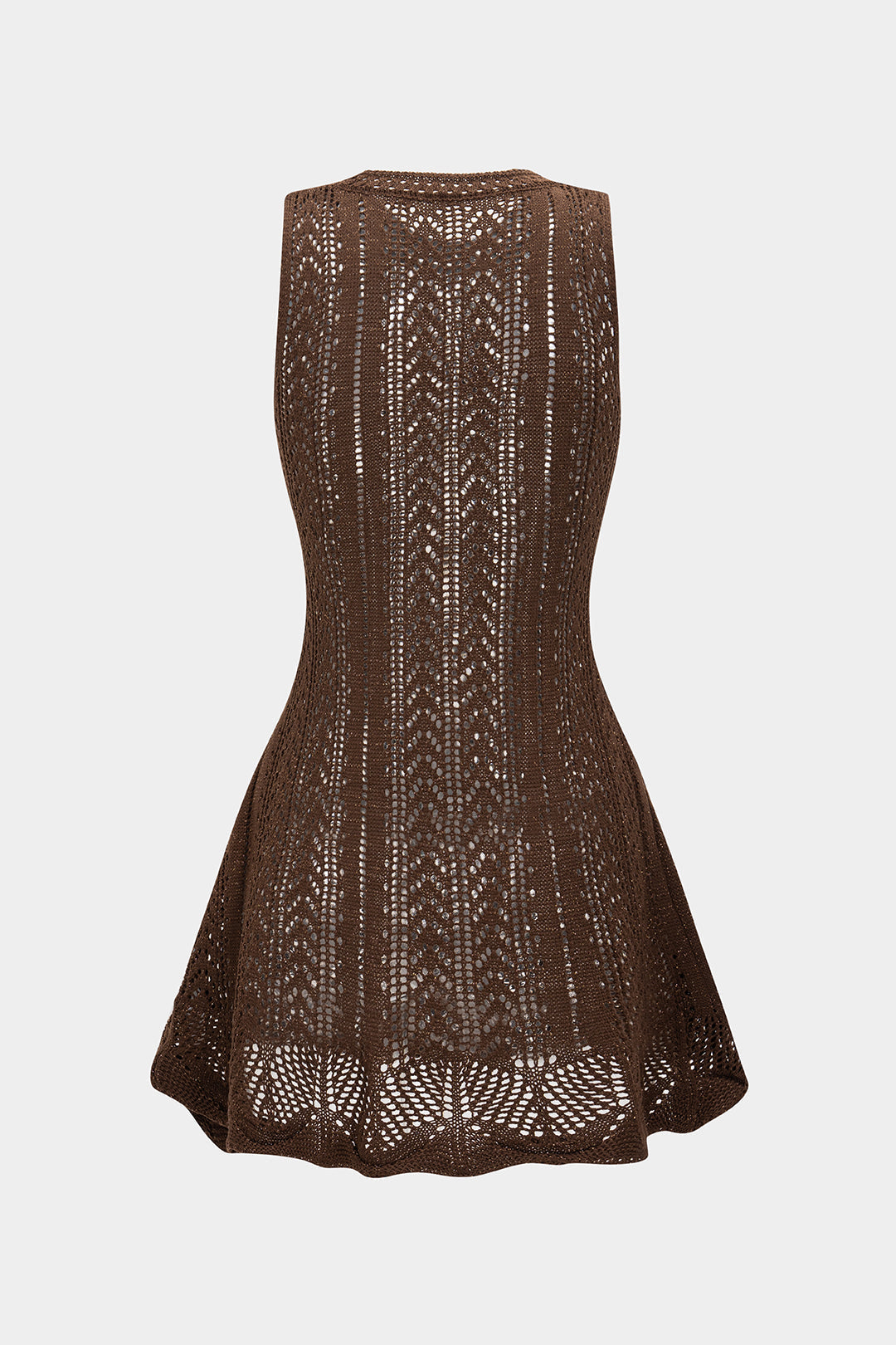 Örgü Deliğe Sahip Kolsuz Elbise