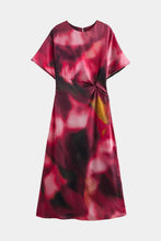 tie dye midi elbise