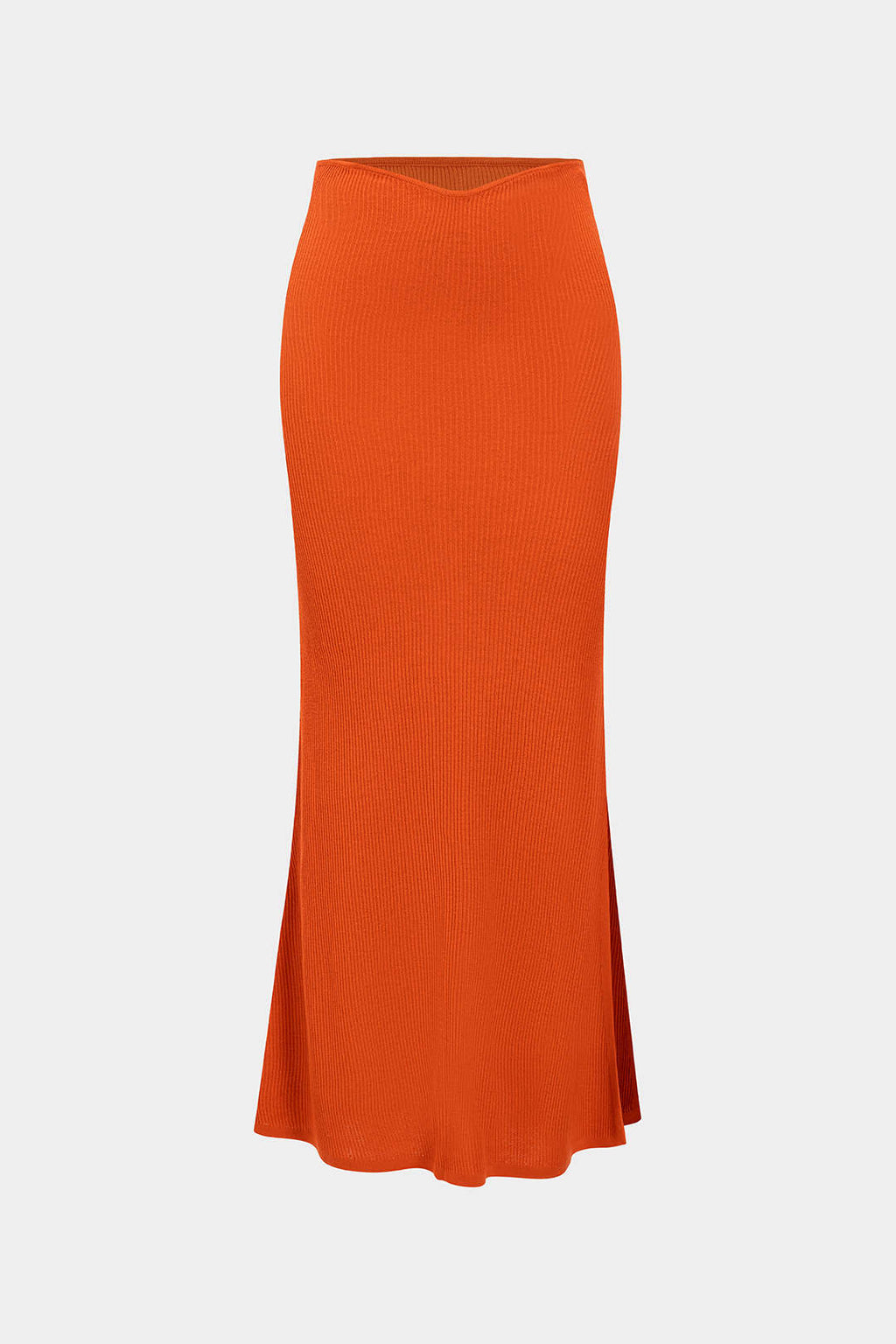 Düz Örgü Yırtmaç Etek