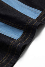 denim fermuarlı bustiyer elbise