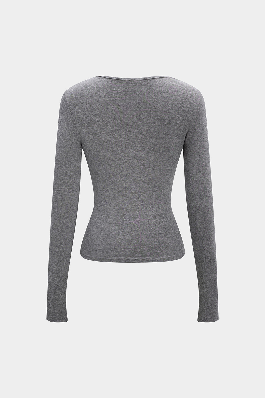 Drapeli Balıkçı Yaka Büzgülü Uzun Kollu Şık Günlük Bluz