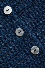 örgü düğmeli asimetrik bluz