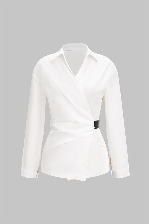 büzgülü kemerli gömlek