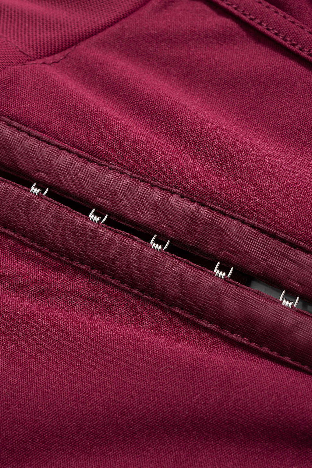 Ağ Dokulu Gözenekli Düğmeli Korseli Uzun Kollu Bluz