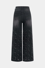 kesikli denim pantolon