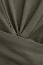 buruşuk çapraz görünümlü bluz