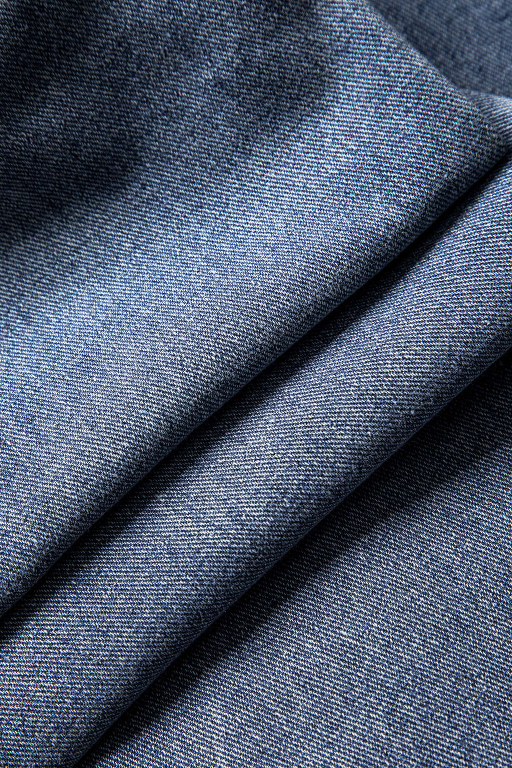 Mavi Patchwork Desenli Papyonlu Cepli Kot Pantolon