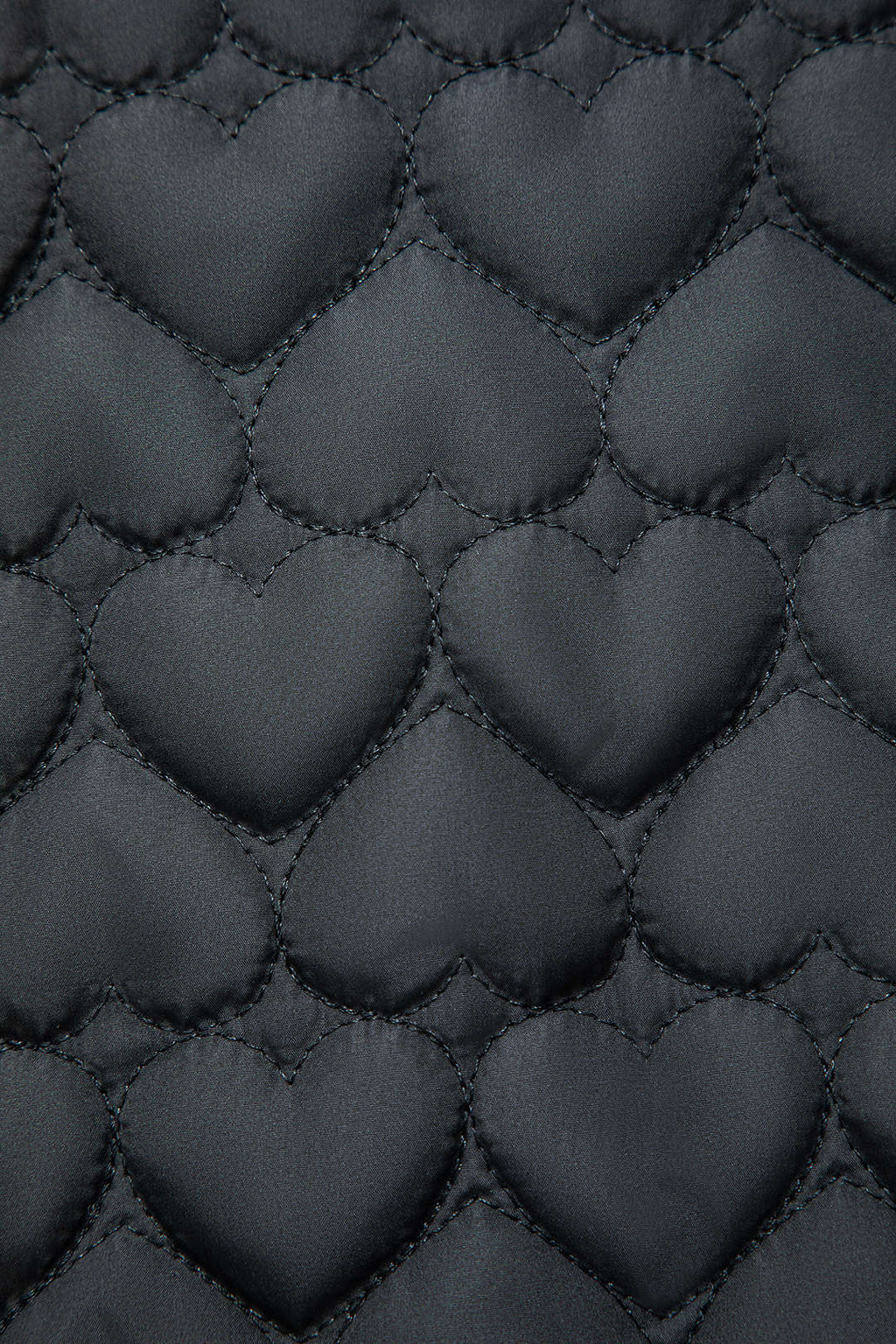 Heart Shaped Quilted Puffer Ceket
