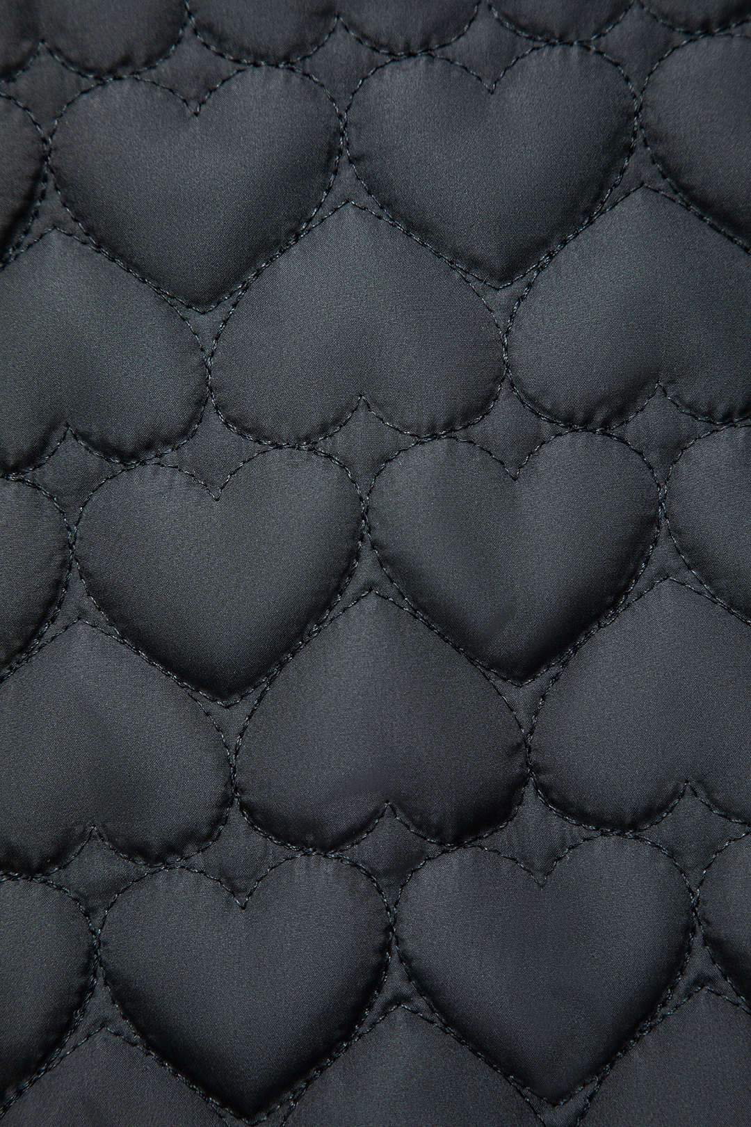 Heart Shaped Quilted Puffer Ceket