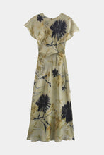 tie dye midi elbise