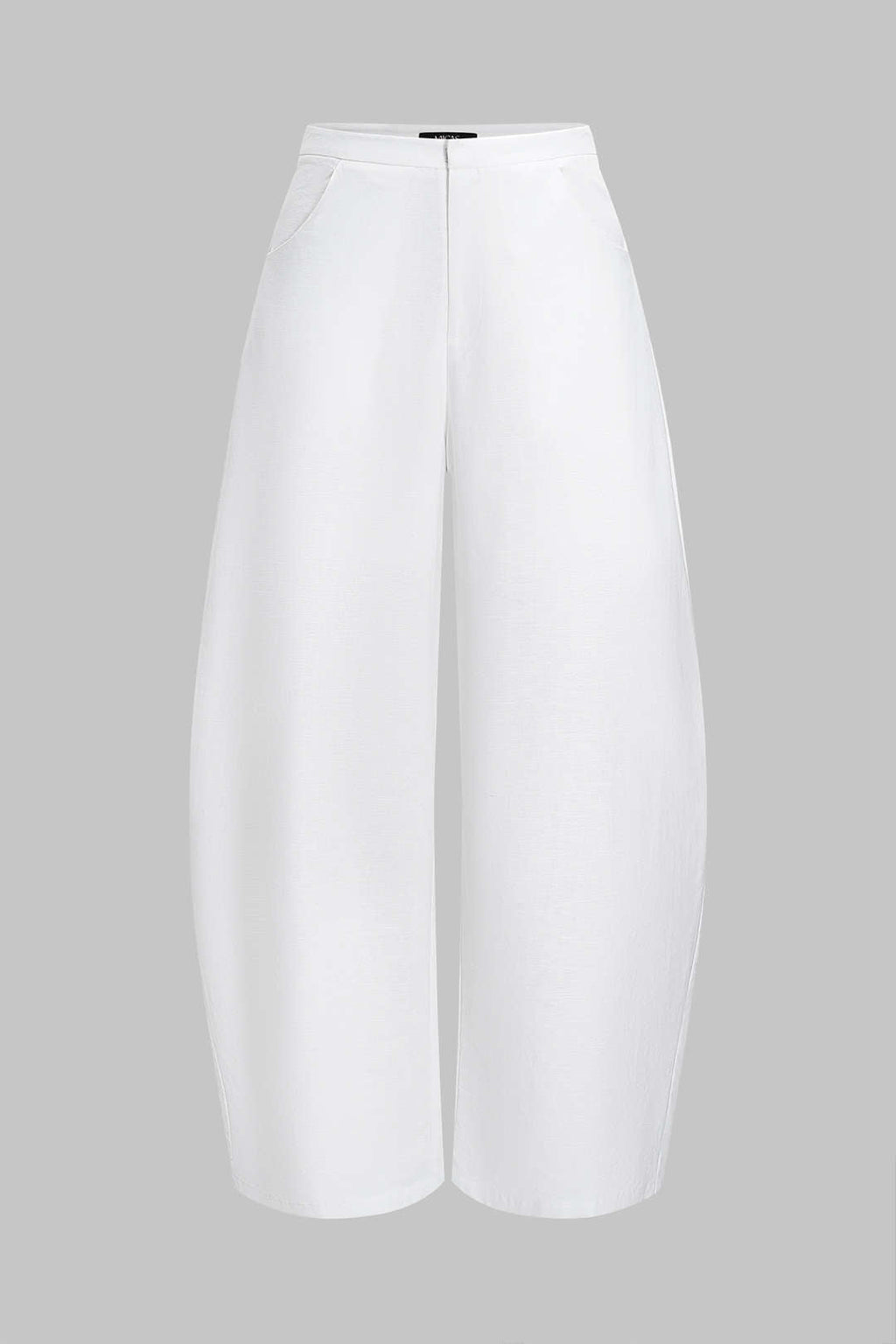 Keten Düz Varil Pantolonları