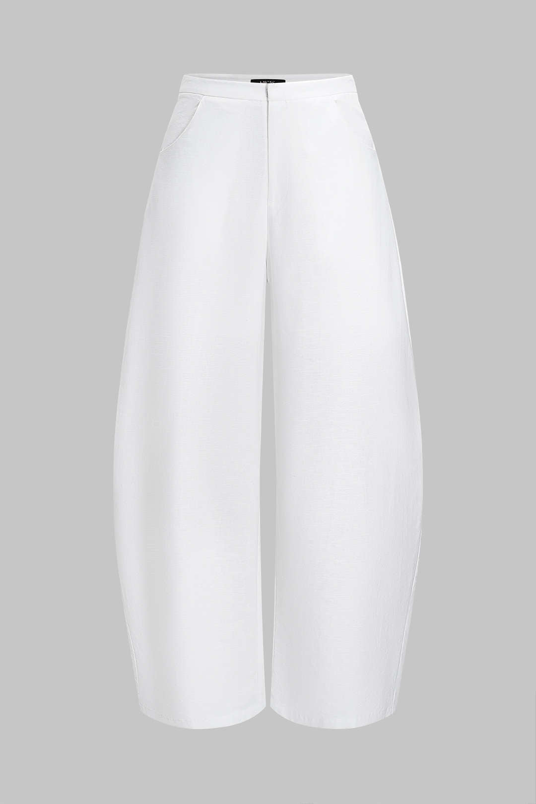 Keten Düz Varil Pantolonları