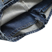 kemerli denim şort etek