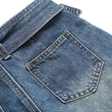 kemerli denim şort etek